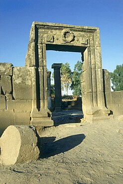 ancient synagogue of katzrin in the Golan Heights, Israel