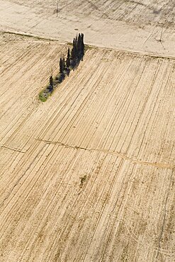 Aerial photograph of the agriculture fields of the Plain, Israel