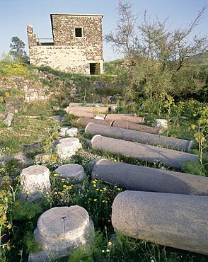 Photograph of the ruins of Gamla in the Golan Heights, Israel