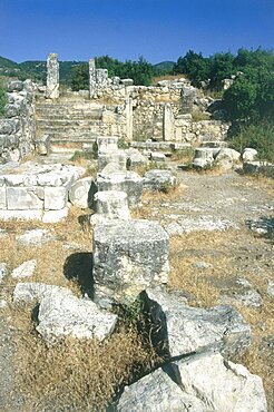 Photograph of the ruins of Shema in the Upper Galilee, Israel