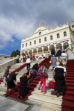 Panagia Evangelistria church, Hora, Tinos, Cyclades, Greek Islands, Greece, Europe