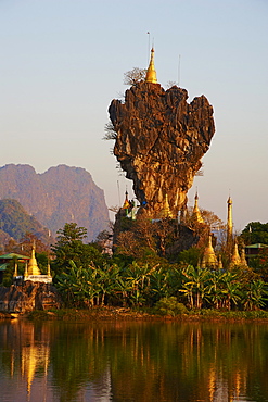 Kyauk Kalap Monastery, Hpa-An, Karen State, Myanmar (Burma), Asia