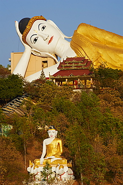 Reclining Buddha, Bodhi Tataung, Monywa, Sagaing Division, Myanmar (Burma), Asia