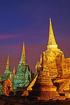 Wat Phra Si Sanphet, Ayutthaya Historical Park, UNESCO World Heritage Site, Ayutthaya, Thailand, Southeast Asia, Asia