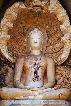 Wat Chedi Chet Thaeo Temple, ancient city Si Satchanalai, UNESCO World Heritage Site, Sukhothai Province, Thailand, Southeast Asia, Asia