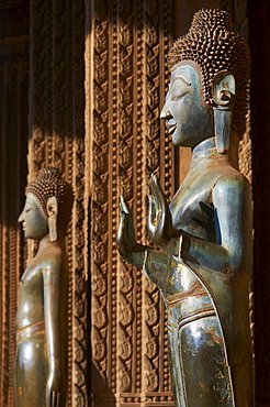 Statue of the Buddha, Haw Pha Kaeo, Vientiane, Laos, Indochina, Southeast Asia, Asia