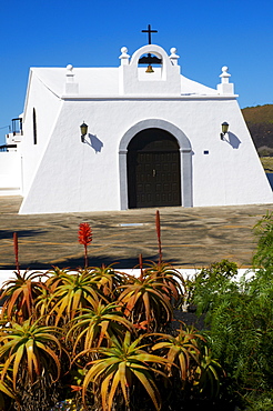 Church of Masdache village, Lanzarote, Canary Islands, Spain, Europe