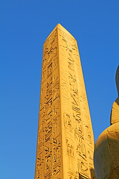 Obelisk of Ramesses II, Temple of Luxor, Thebes, UNESCO World Heritage Site, Egypt, North Africa, Africa