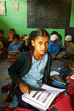 Primary school, Mysore, Karnataka, India, Asia