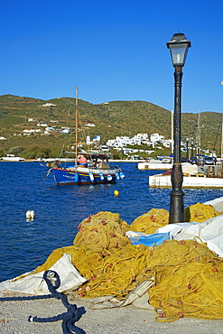 Katapola port, Amorgos, Cyclades, Aegean, Greek Islands, Greece, Europe