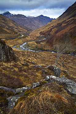 A moody spring morning at Glen Shiel, Lochalsh, Scotland, United Kingdom, Europe