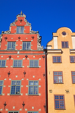 Architecture, Stortorget Square, Gamla Stan, Stockholm, Sweden, Scandinavia, Europe