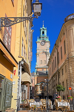 Stortorget Square cafes, Gamla Stan, Stockholm, Sweden, Scandinavia, Europe