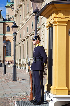 Royal Palace guard, Gamla Stan, Stockholm, Sweden, Scandinavia, Europe