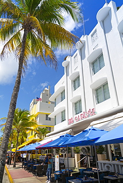 Art Deco architecture on Ocean Drive, Miami Beach, Miami, Florida, United States of America, North America