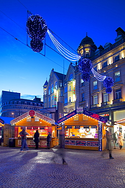 Christmas Market, Sheffield, South Yorkshire, Yorkshire, England, United Kingdom, Europe