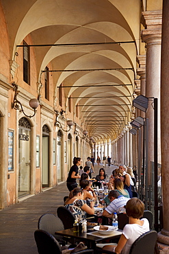 Arcade cafe, Modena, Emilia Romagna, Italy, Europe