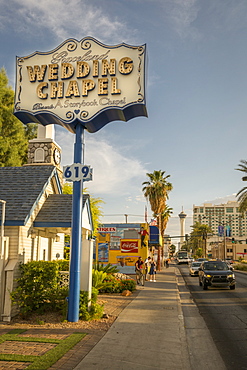 Graceland Wedding Chapel on Las Vegas Boulevard, The Strip, Las Vegas, Nevada, United States of America, North America