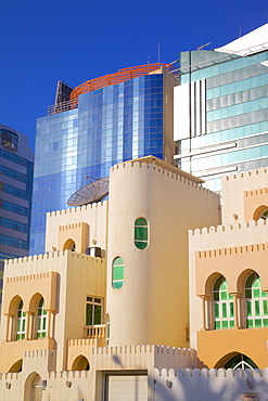 Contemporary architecture, Abu Dhabi, United Arab Emirates, Middle East