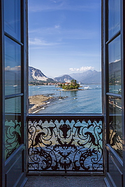 View from Royal Palace on Isola Bella, Borromean Islands, Lago Maggiore, Piedmont, Italian Lakes, Italy, Europe