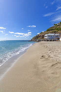 View of Frigate Bay Beach, Basseterre, St. Kitts and Nevis, West Indies, Caribbean, Central America