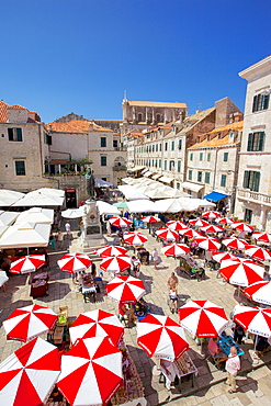 Market, Gunduliceeva Poljana, Dubrovnik, Dalmatia, Croatia, Europe