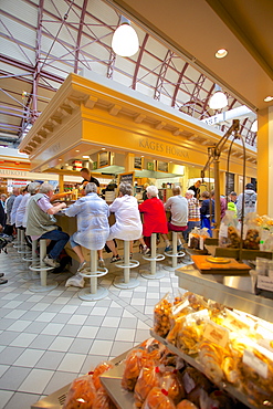 Saluhallen, Market Hall interior, Gothenburg, Sweden, Scandinavia, Europe