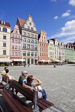 Market Square, Old Town, Wroclaw, Silesia, Poland, Europe