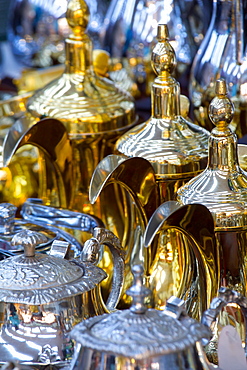 Silverware, Waqif Souq, Doha, Qatar, Middle East