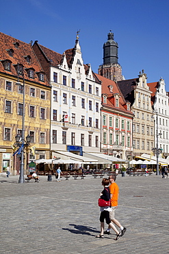 Market Square, Old Town, Wroclaw, Silesia, Poland, Europe