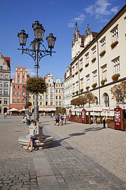 Market Square, Old Town, Wroclaw, Silesia, Poland, Europe