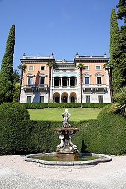 Lakeside villa, Cadenabbia, Lake Como, Lombardy, Italian Lakes, Italy, Europe