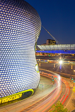 Bullring and Selfridges at dusk, Birmingham, West Midlands, England, United Kingdom, Europe