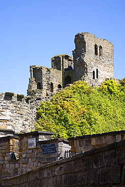 Scarborough Castle Keep, Scarborough, North Yorkshire, Yorkshire, England, United Kingdom, Europe