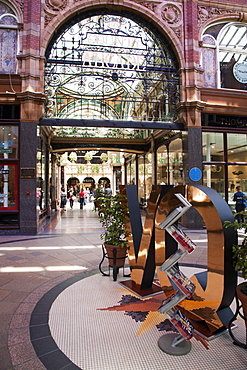 The County Arcade in the Victoria Quarter, Leeds, West Yorkshire, Yorkshire, England, United Kingdom, Europe