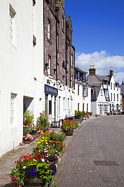 Hotels along the Quayside at Stonehaven Harbour, Aberdeenshire, Scotland, United Kingdom, Europe