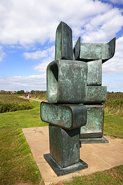 The Family of Man 1970, Barabara Hepworth Sculpture at Snape Maltings, Suffolk, England, United Kingdom, Europe