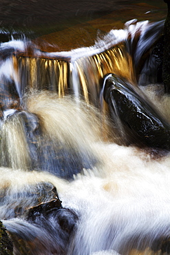 Waterfall in Whitfield Gill near Askrigg, Wensleydale, North Yorkshire, Yorkshire, England, United Kingdom, Europe