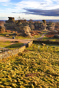 Brimham Rocks near Summerbridge in Nidderdale, North Yorkshire, Yorkshire, England, United Kingdom, Europe