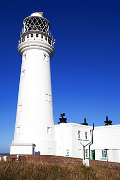 Flamborough Head Lighthouse, East Riding of Yorkshire, England, United Kingdom, Europe