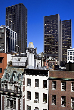 Diverse architectural styles in Manhattan, New York City, New York, United States of America, North America