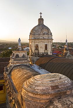 View from the Merced bell tower in Granada, Nicaragua, Central America