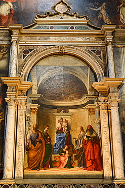 San Zaccaria Altarpiece by Giovanni Bellini, San Zaccaria church, Venice, UNESCO World Heritage Site, Veneto, Italy, Europe