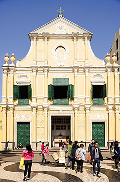 Facade of St. Paul's Cathedral, Macau, China, Asia