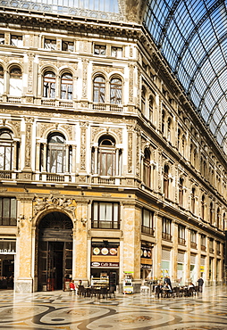 Interior of Galleria Umberto I, Naples, Campania, Italy, Europe