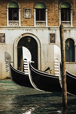 Detail of Gondola, Venice, UNESCO World Heritage Site, Veneto Province, Italy, Europe