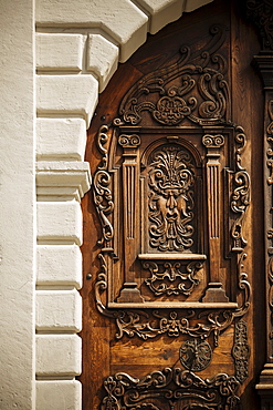 Traditional Doorway, Old Town, Bratislava, Slovakia, Europe