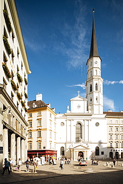 St. Michael's Church, UNESCO World Heritage Site, Michaelerplatz, Vienna, Austria, Europe