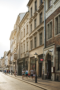 Street scene, Krakow, Malopolskie, Poland, Europe