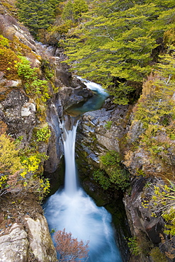 Taranaki Falls, Tongariro National Park, UNESCO World Heritage Site, North Island, New Zealand, Pacific